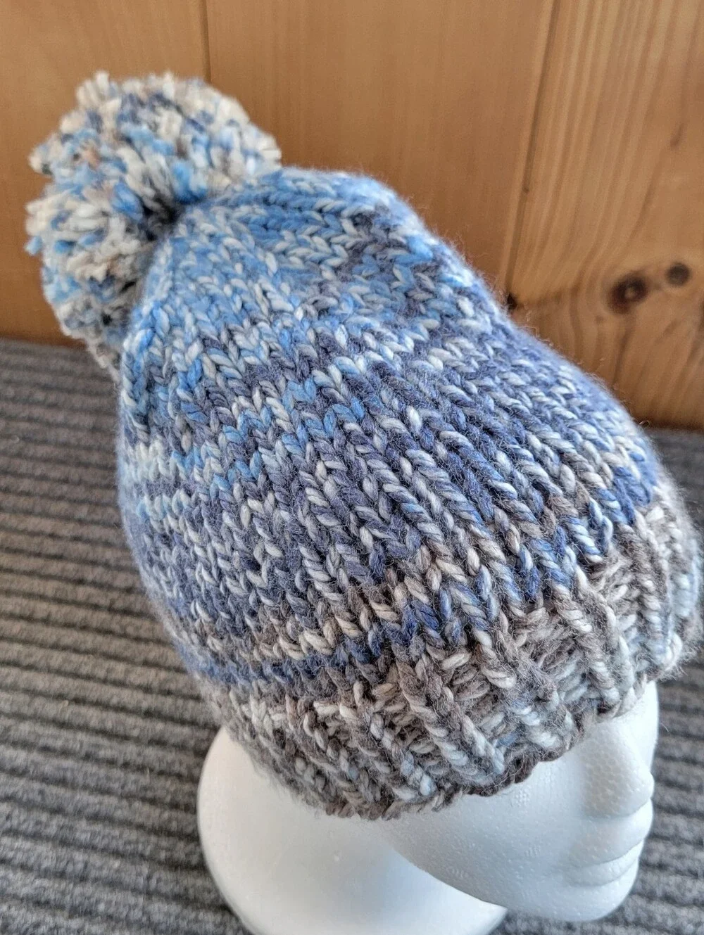 Adult Winter Crochet Hat With Pom Pom